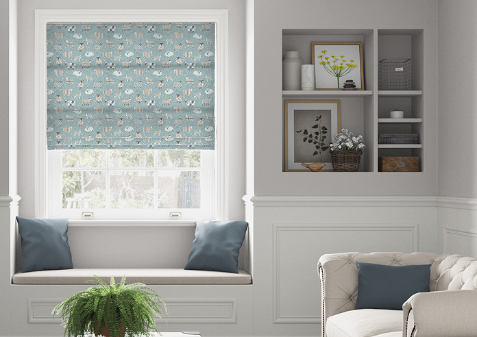 Baa Baa, Duckegg - Roman Blind - Image 3